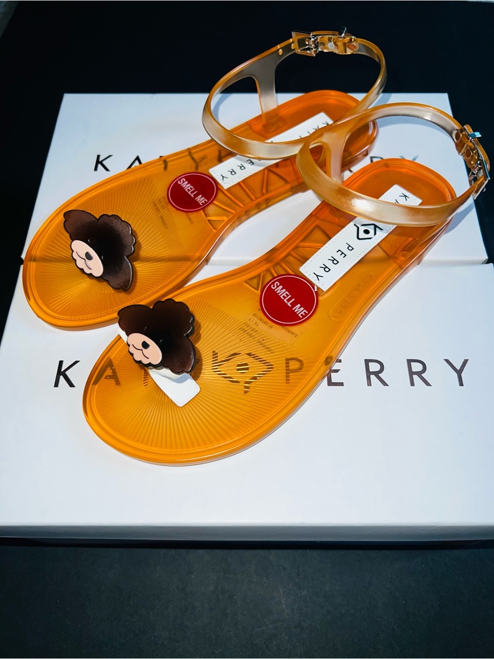 Katy Perry The Geli Nugget Size 7 Orange Sandals